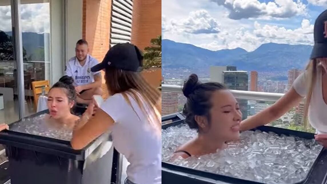 Las bella Aida Victoria Merlano el Método Wim Hof y a baja temperatura les recordó a todos sus seguidores que son fuertes y capaces.