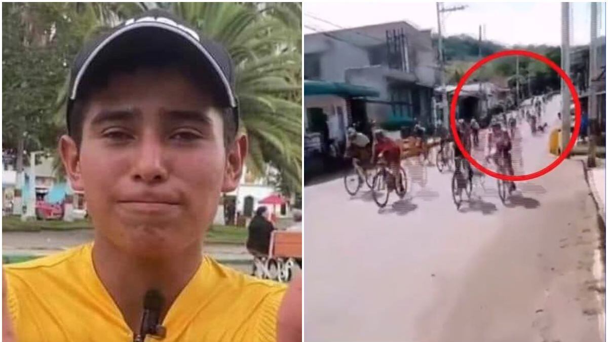Joven ciclista colombiano está en coma tras caer de un puente en Vuelta al Porvenir