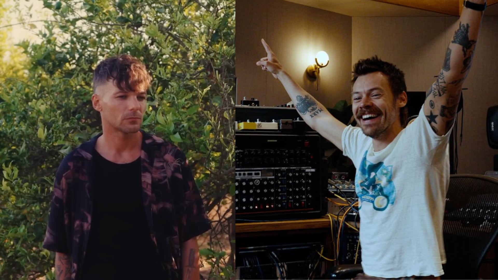 Louis Tomlinson y Harry Styles