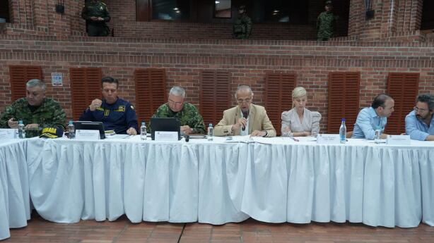 Ministro de Defensa lidera consejo de seguridad en el Valle del Cauca