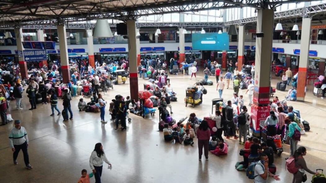 Terminal de Transporte en Bogotá.