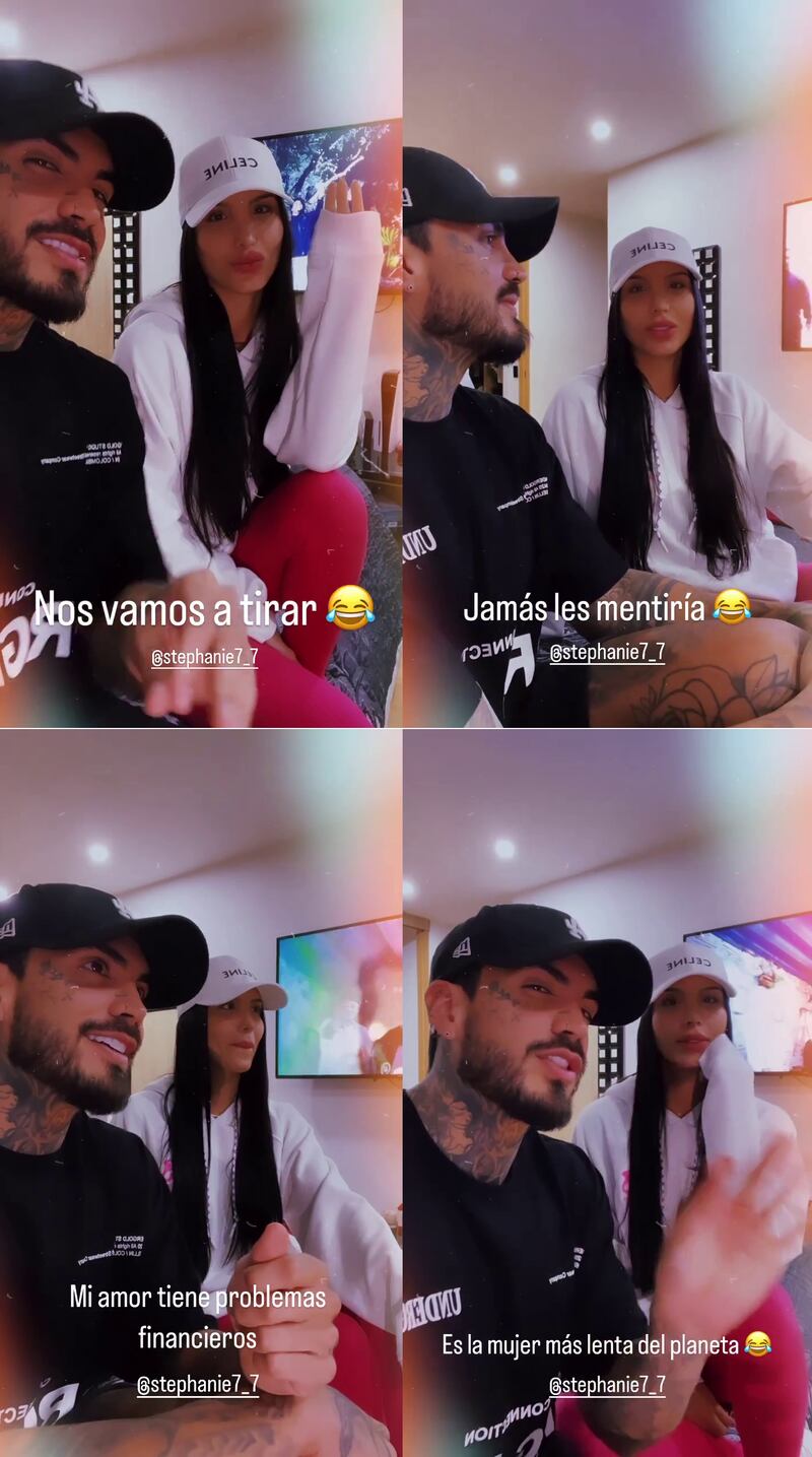 Mateo Carvajal y su novia armaron su propia 'tiradera'