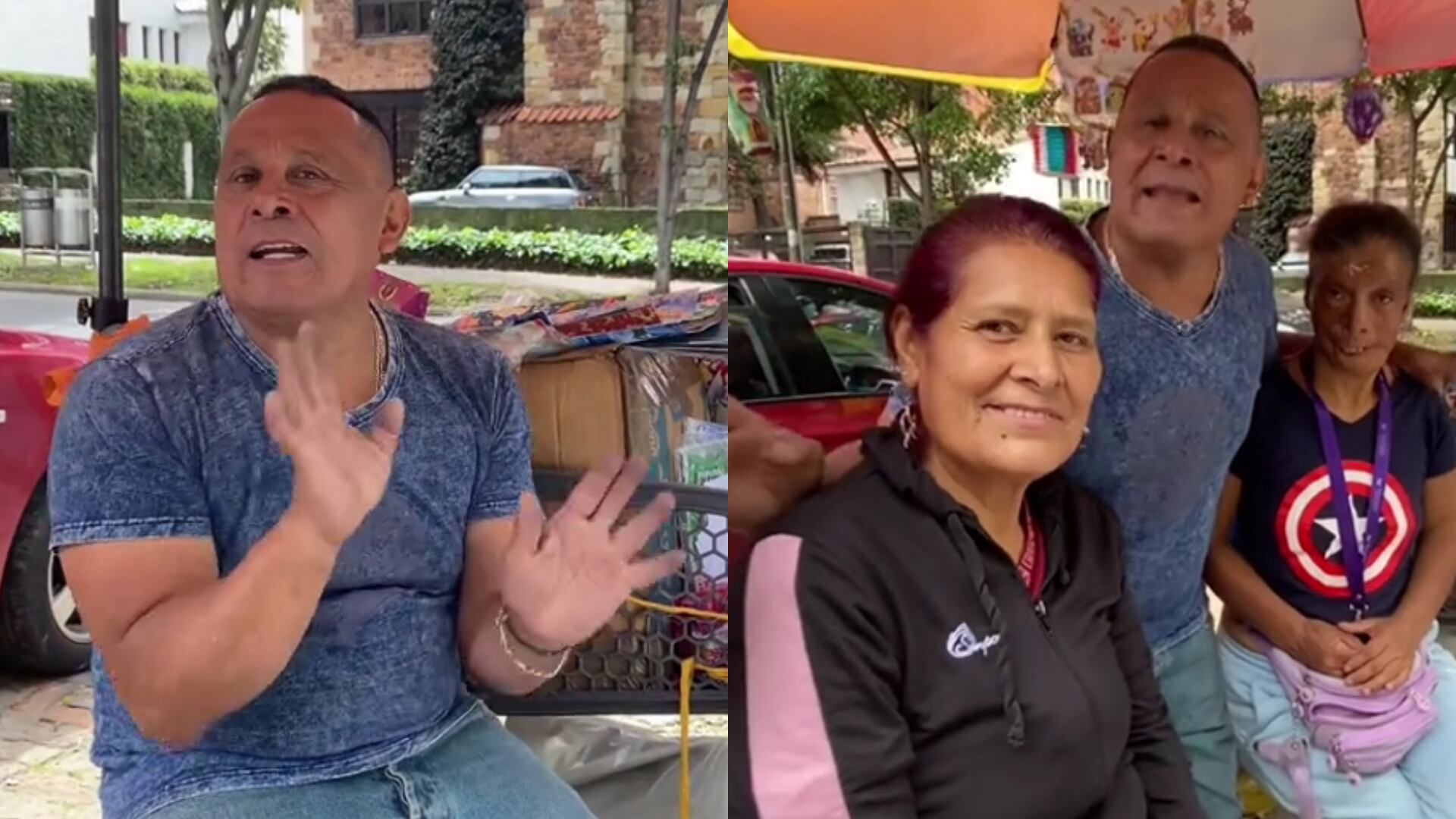 ‘Lucho’ el exconcejal de Bogotá mostró el ‘chuzo’ con el que piensa ganarse la ‘papita’ en Navidad