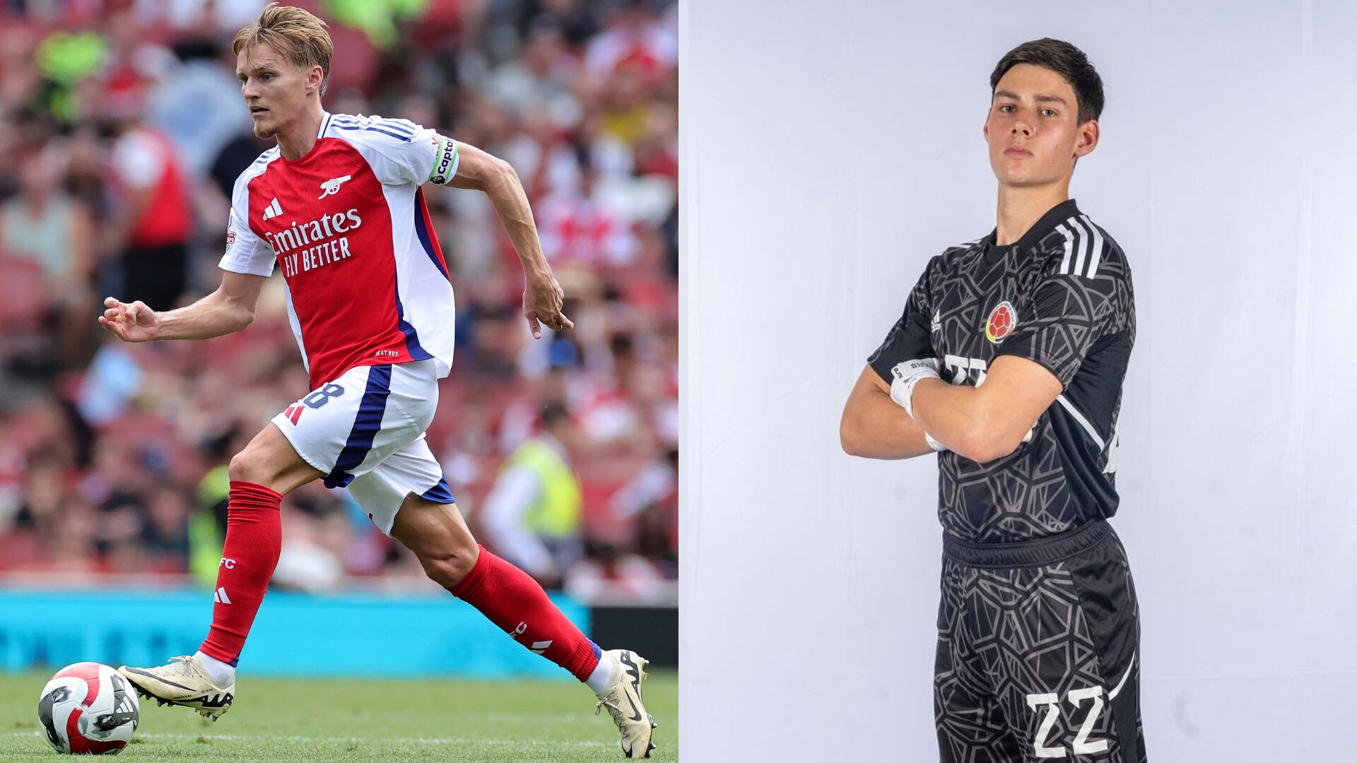 Arsenal y Alexei Rojas - Fotos: Getty y redes sociales