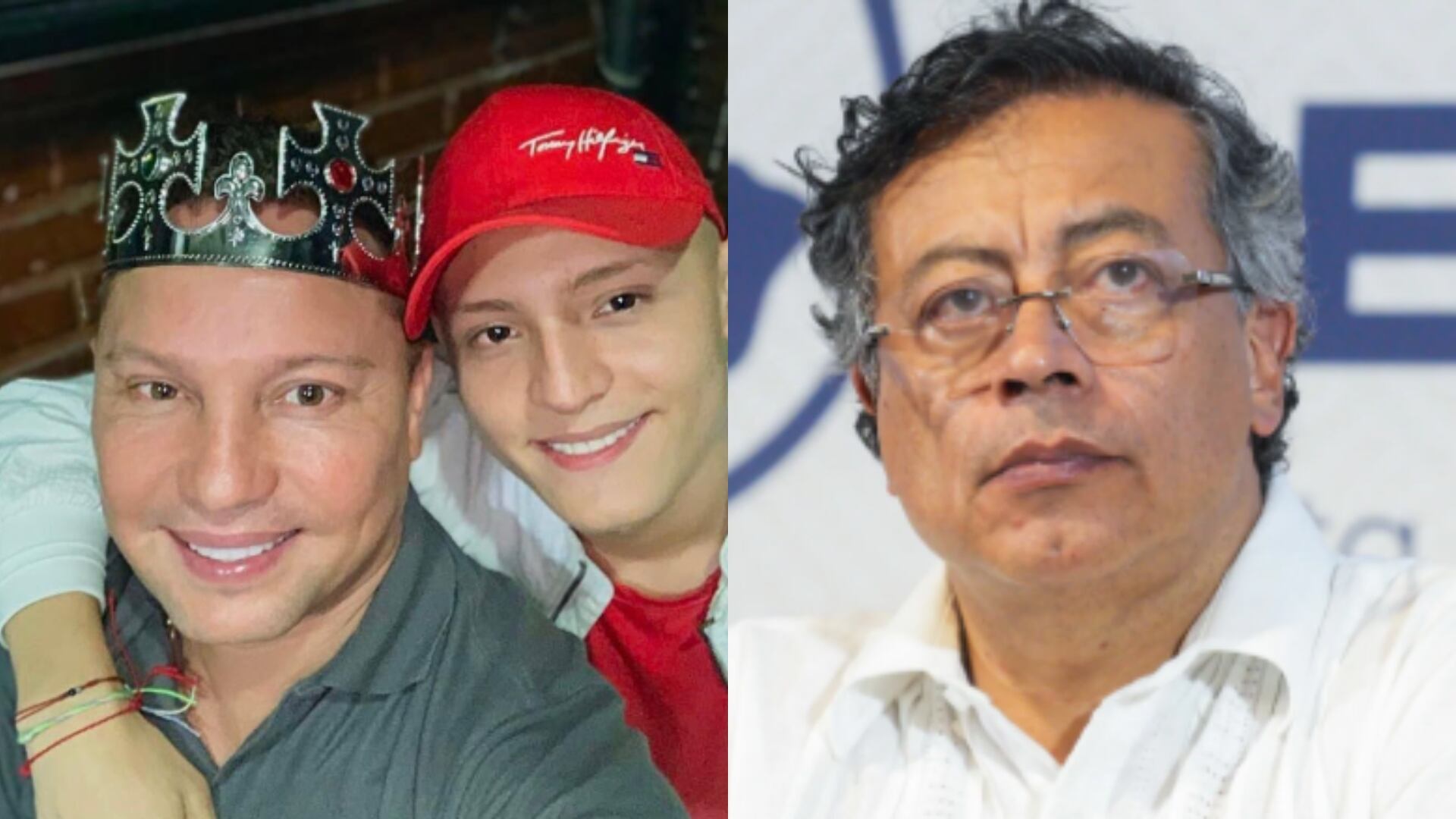 Giovanny Ayala y Gustavo Petro.