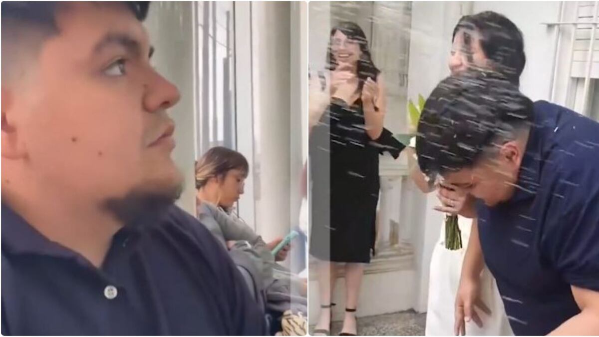 Novio terminó en urgencias, tras su matrimonio, porque un grano de arroz que le lanzaron terminó en su oído