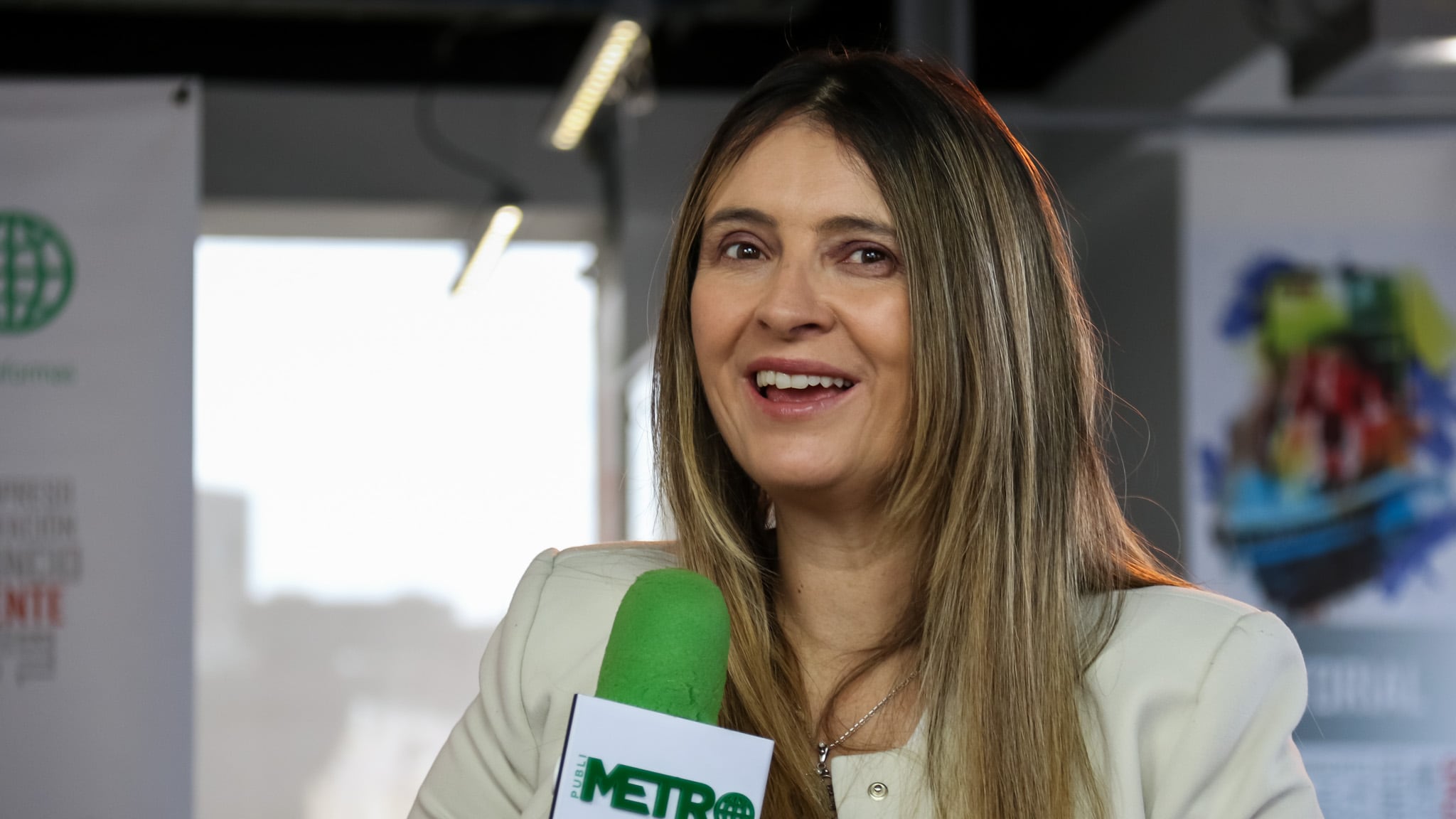 Paloma Valencia, senadora y precandidata presidencial, en entrevista con PUBLIMETRO
