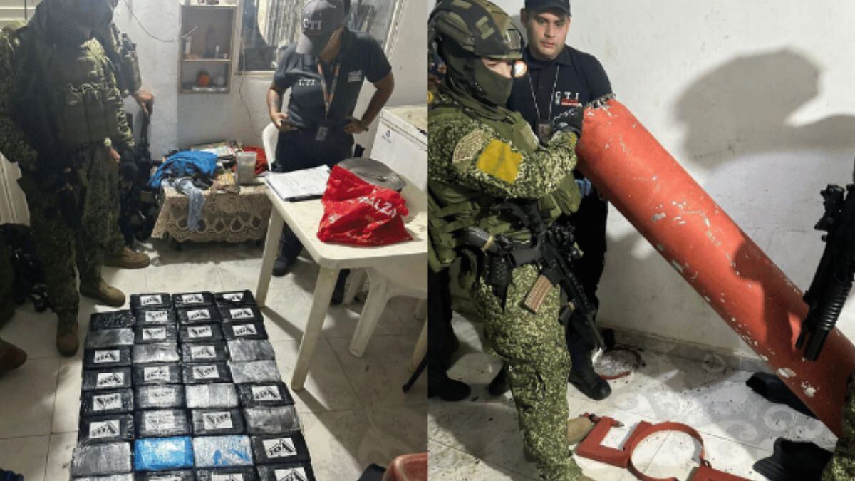 Incautaron 47 kg de cocaína en casa de Santa Marta.