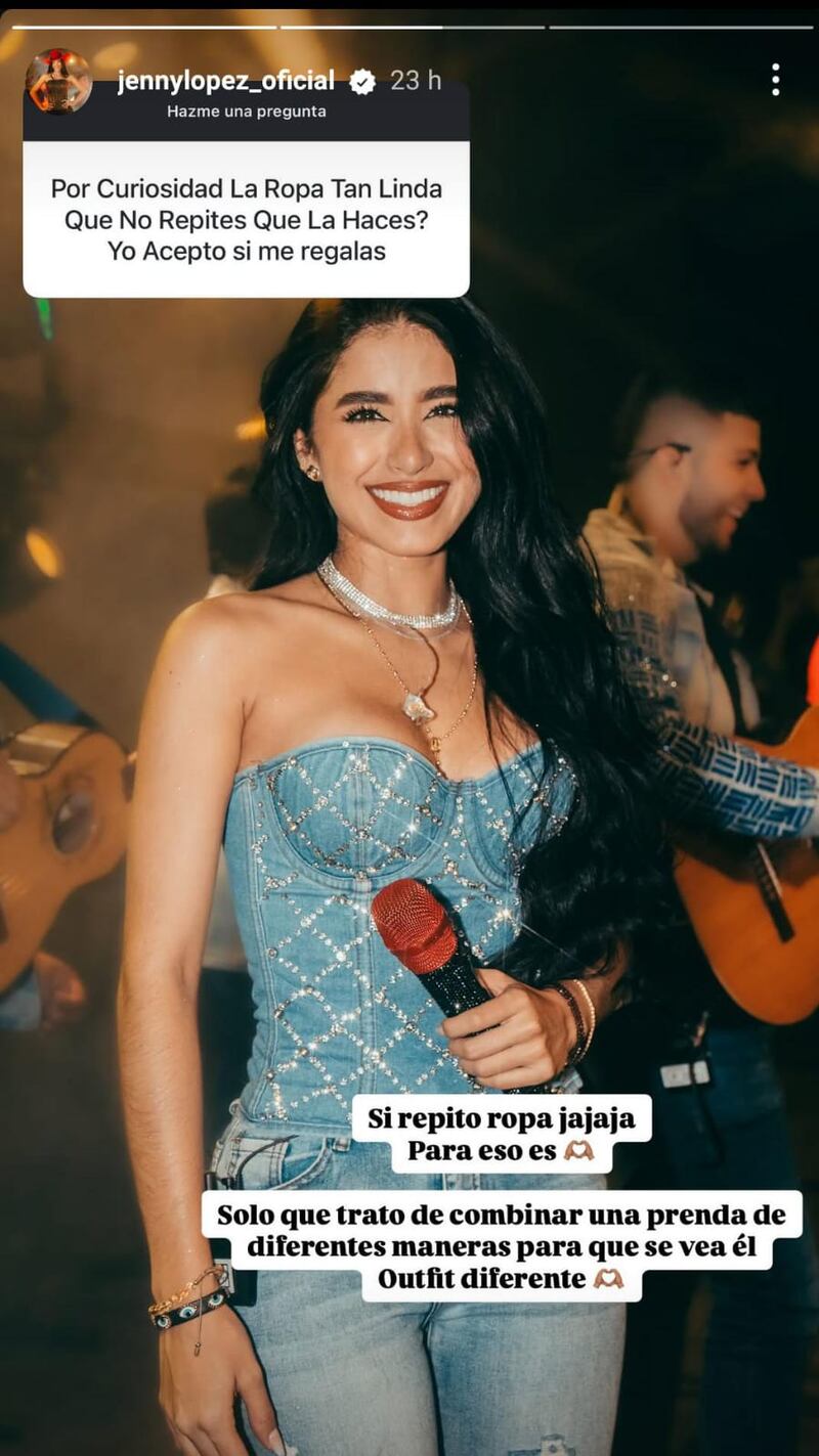 Jenny López dio tremendo tip para que no se den cuenta que repite ropa en sus shows