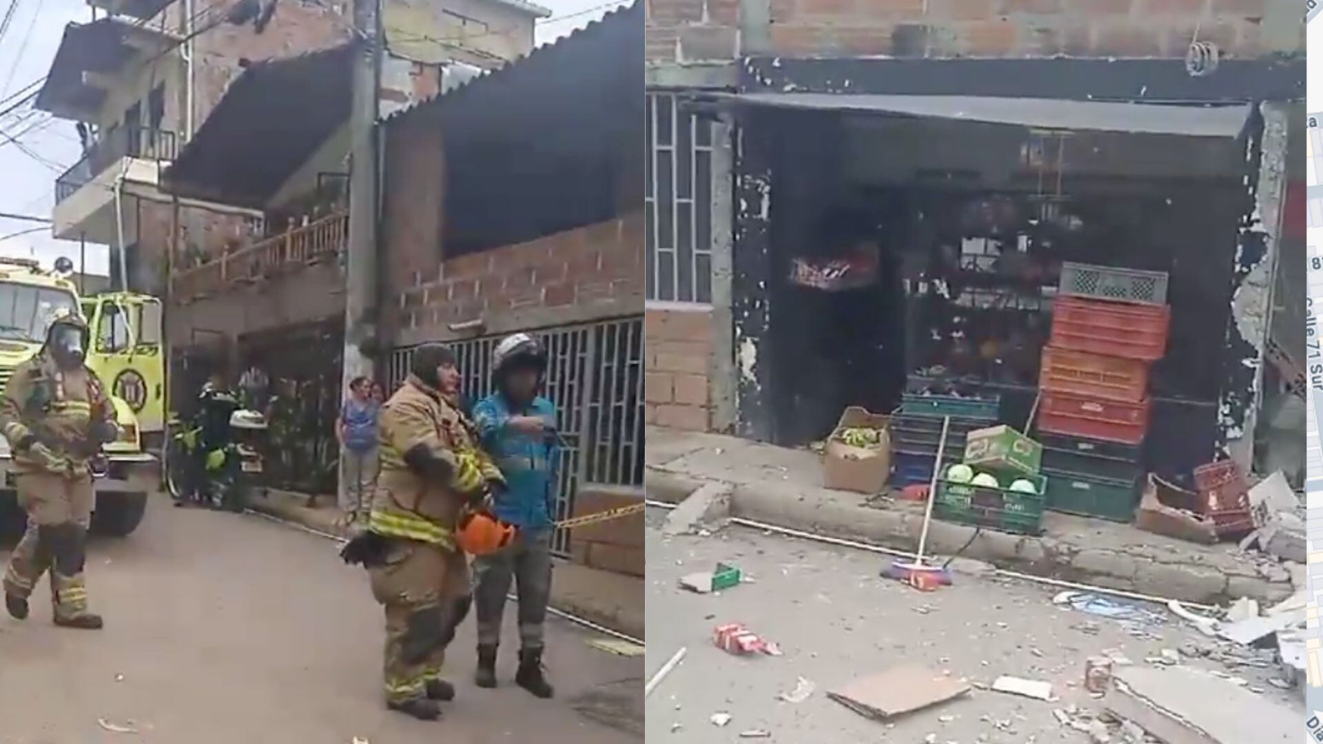 La explosión dejó varias viviendas afectadas