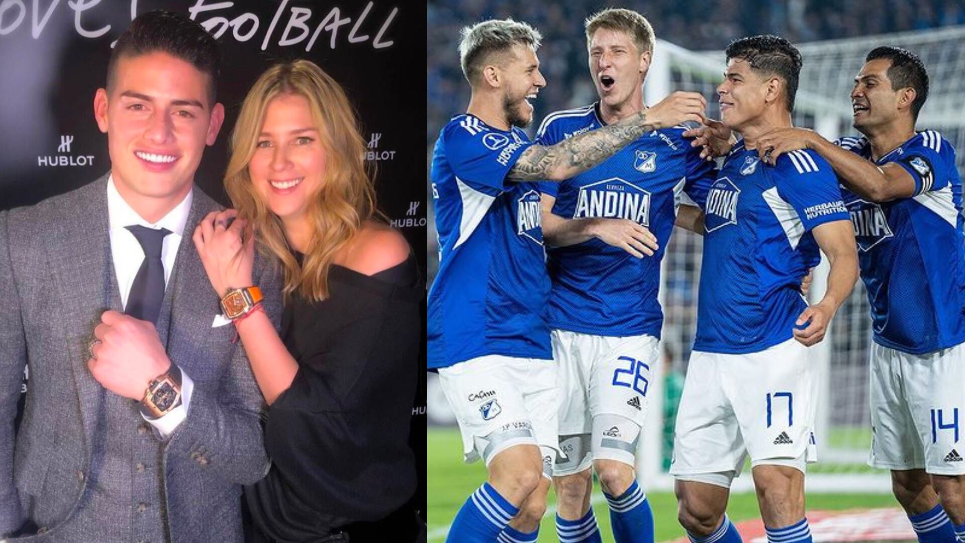 James Rodríguez y Andrea Guerrero