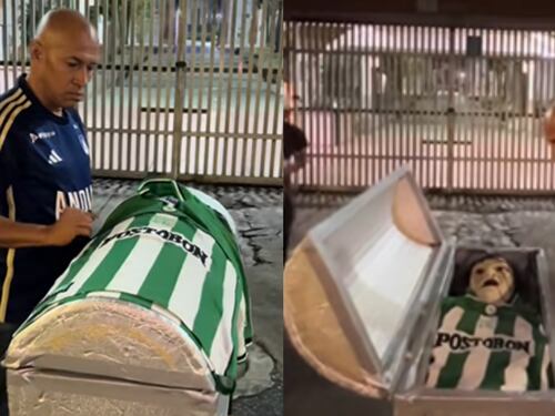 “Contreras los enterró”: Hincha de Millonarios le hizo velorio a Nacional tras eliminación de la Sudamericana