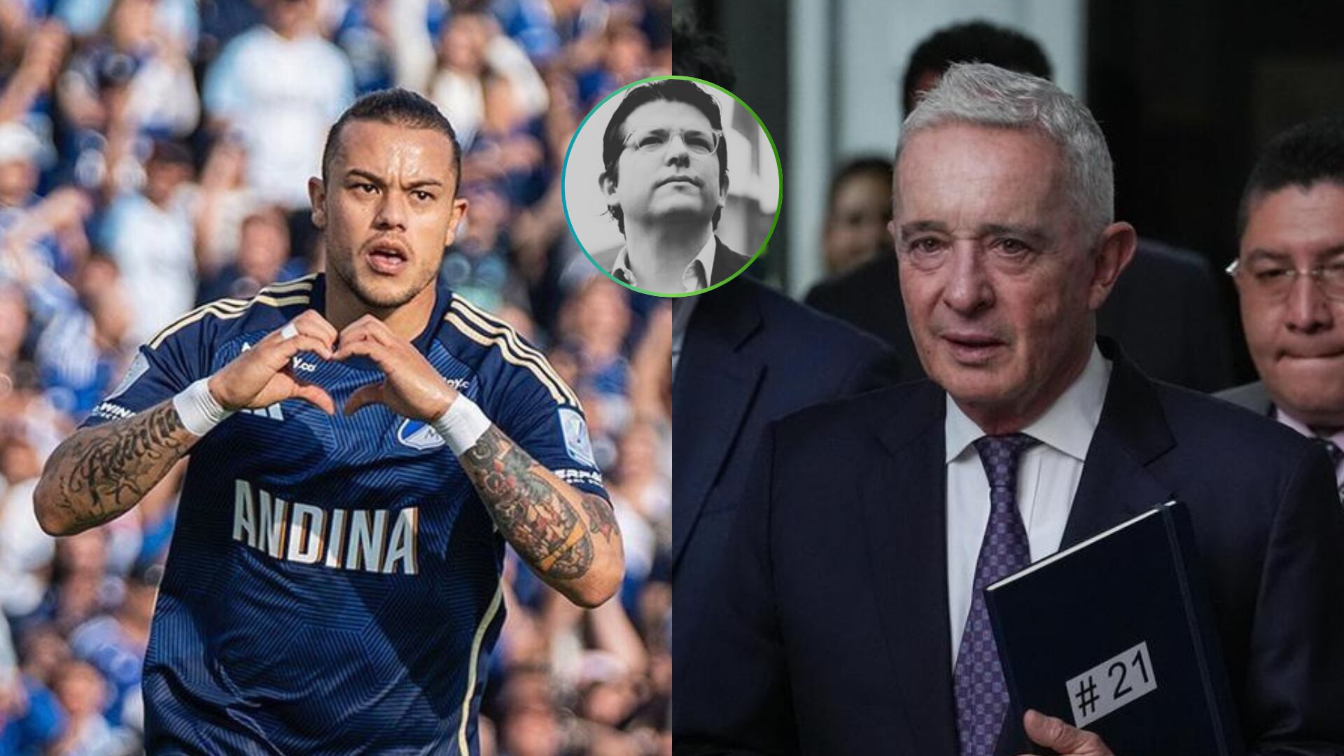 Leonardo Castro, Álvaro Uribe y Miguel Uribe Turbay - Fotos: Redes sociales