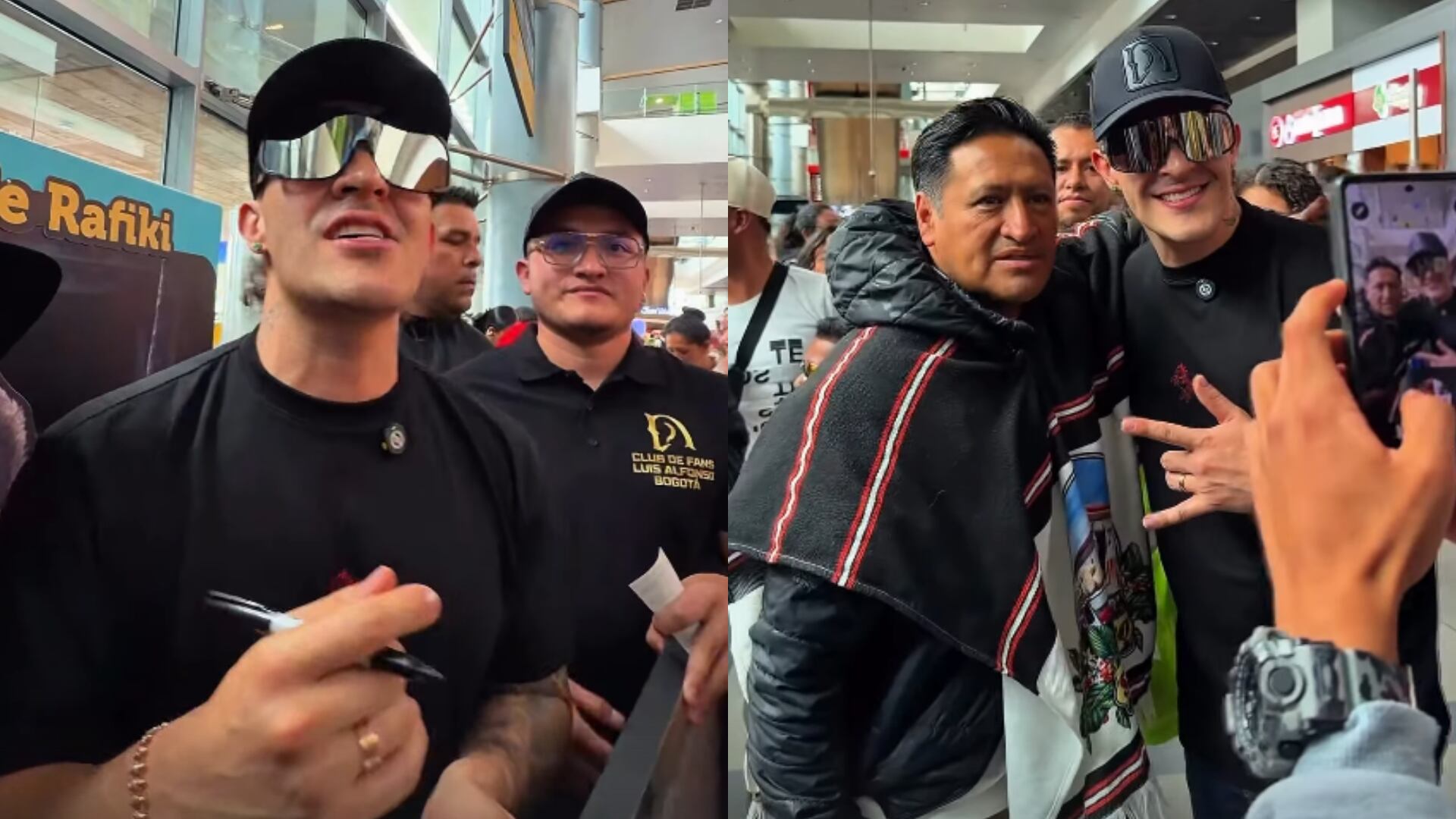 Luis Alfonso llegó a Bogotá y dio concierto en El Dorado