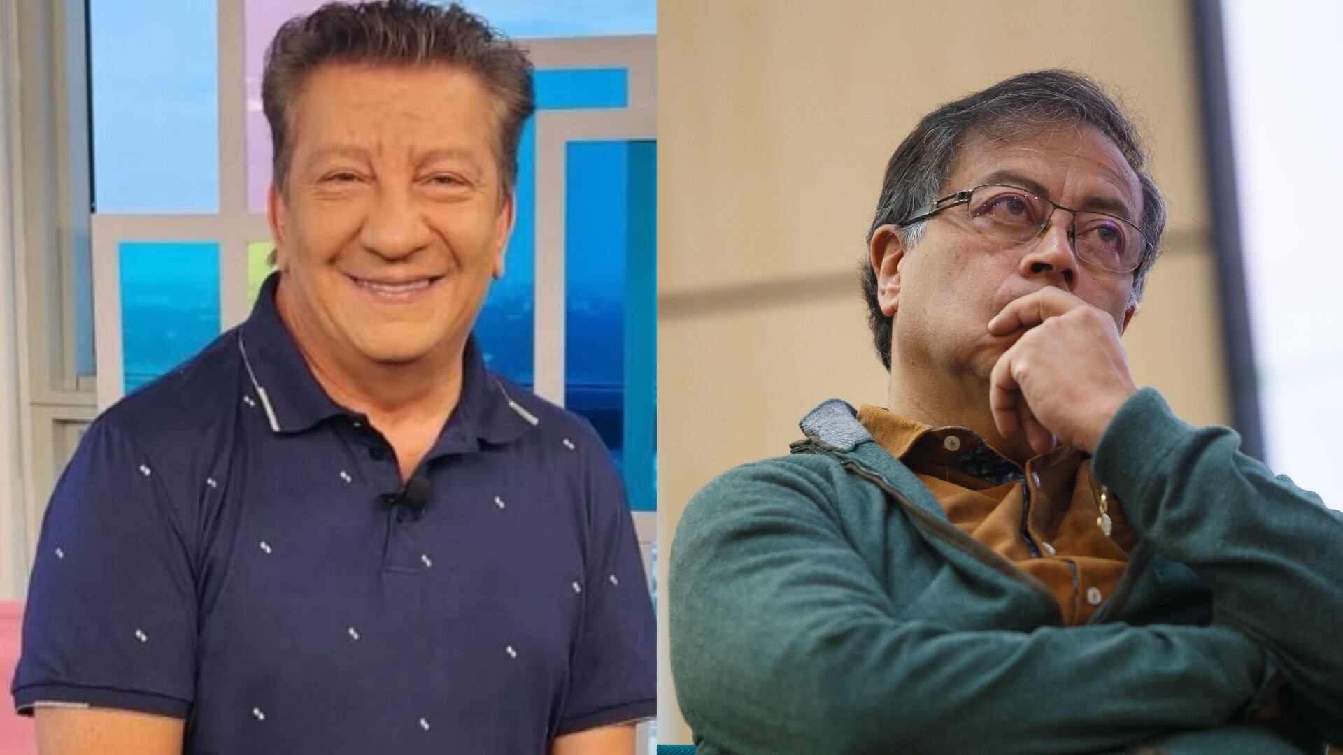 Hernán Orjuela y Gustavo Petro.