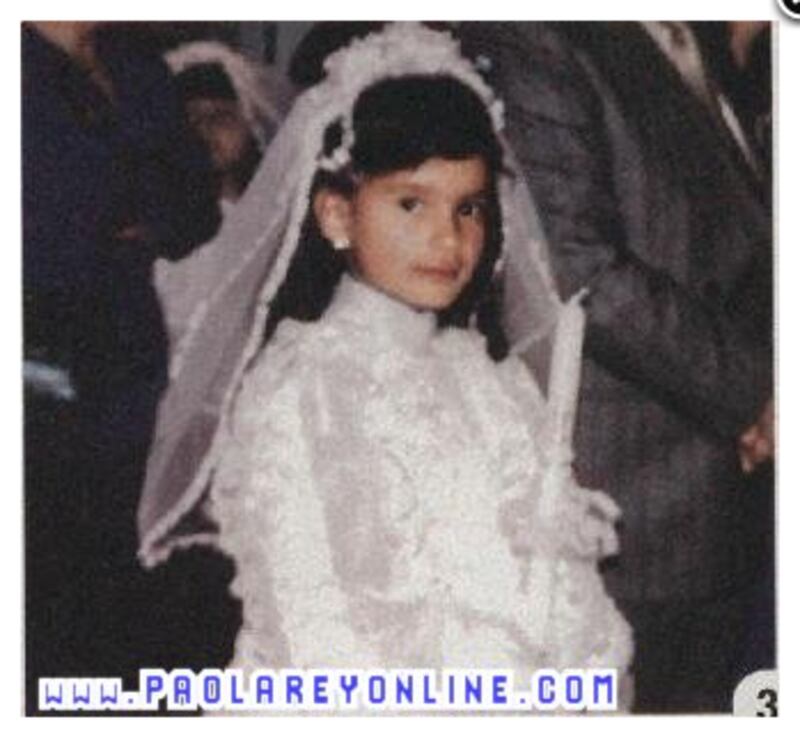 Paola Rey cuando era niña.