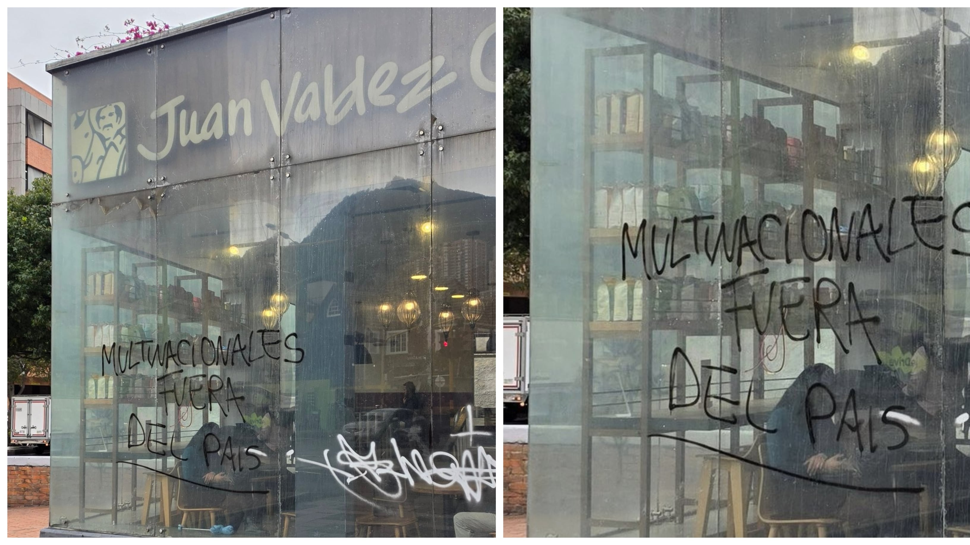 Vandalismo protestas hoy Bogotá