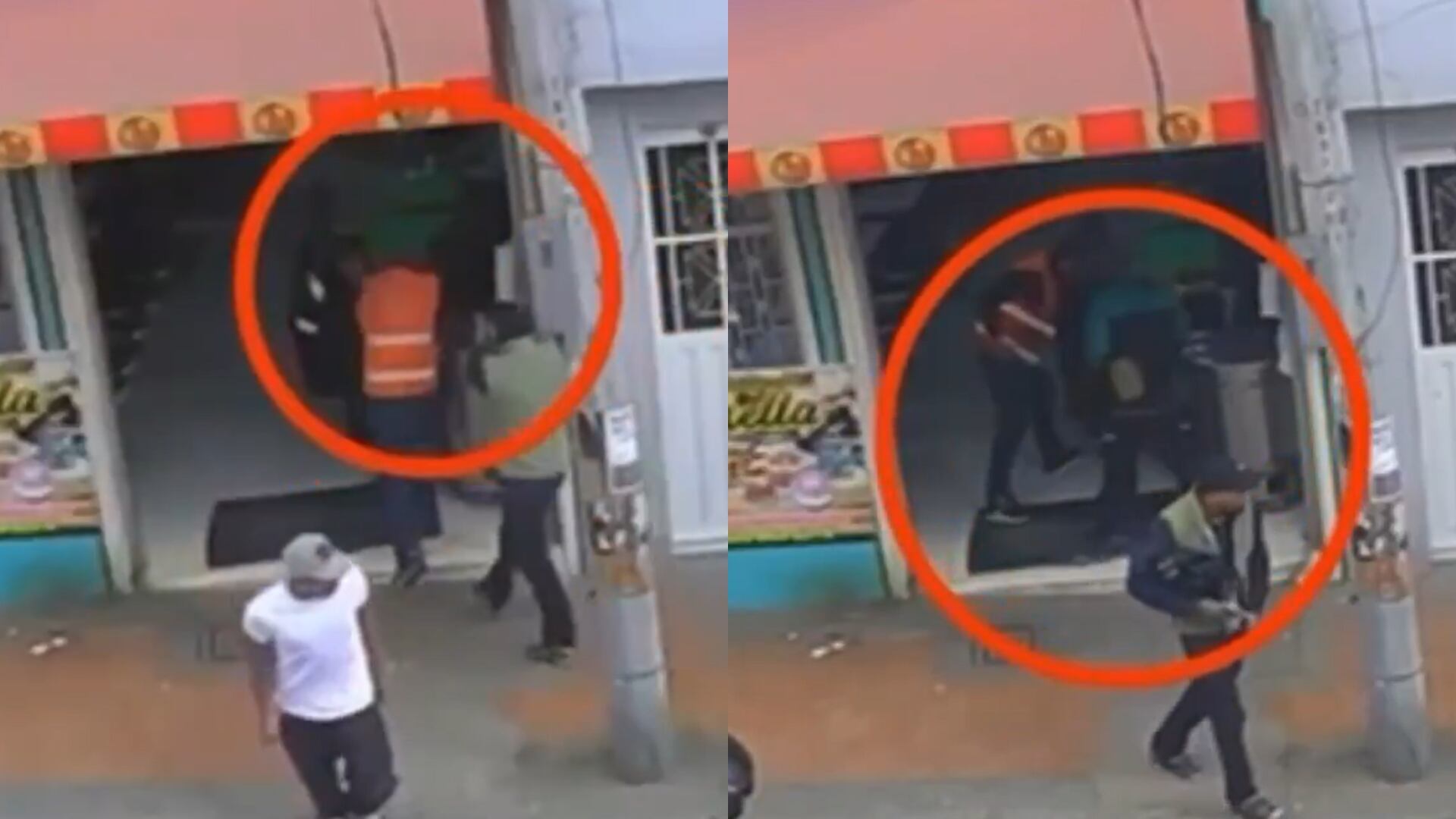 Así fue la captura de dos ladrones que robaron a escoltas de empresa de valores.