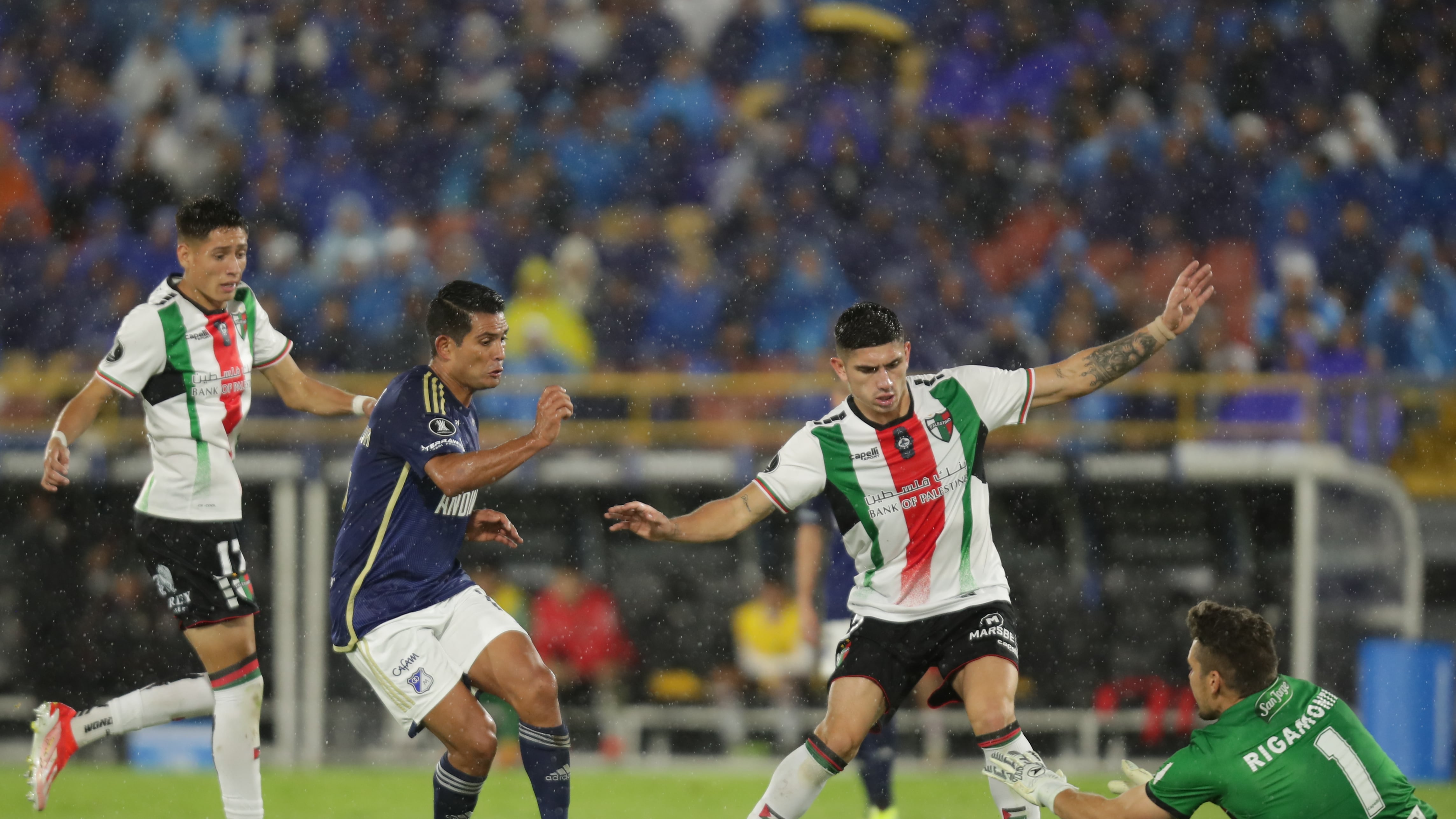 Millonarios VS Palestino, por la fecha 5 de la fase de grupos de la Copa Libertadores, en el estadio El Campín de Bogotá