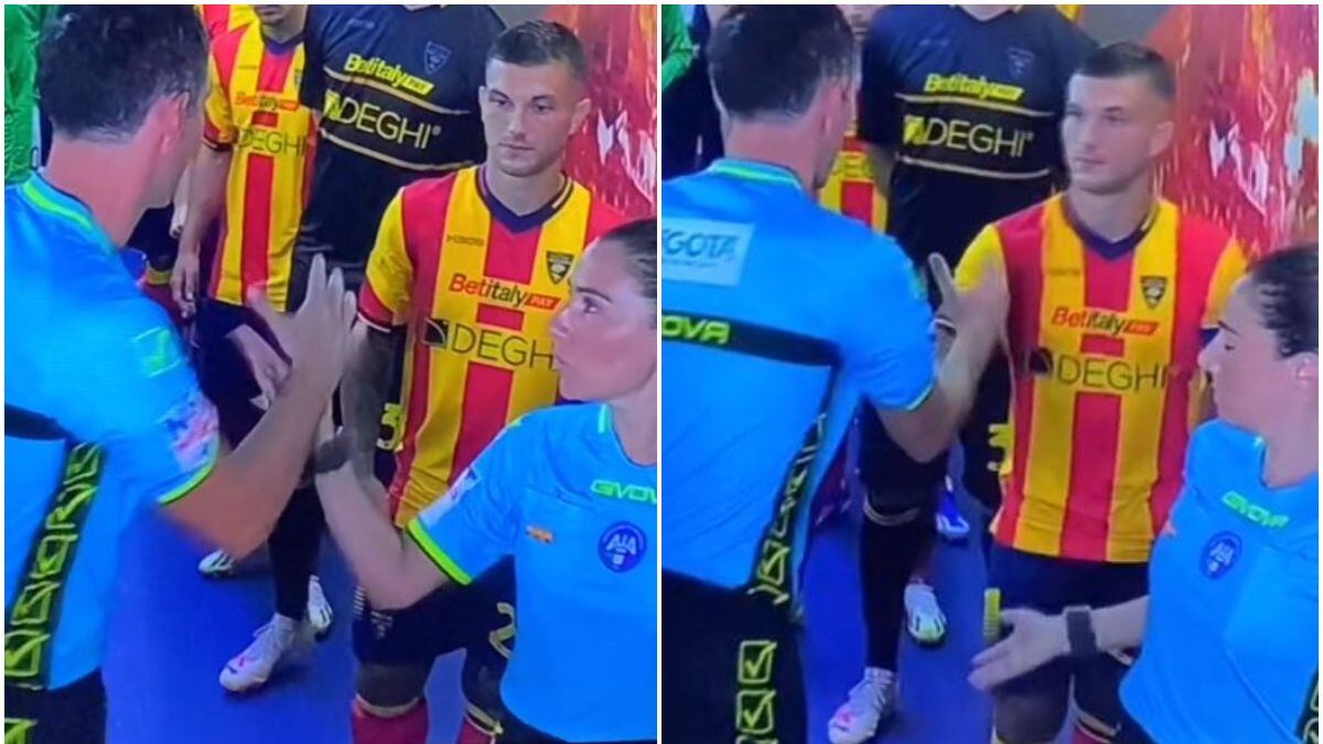 Indignación con árbitro que le negó el saludo a su juez y la dejó con la mano extendida