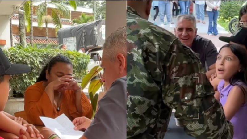 Conmovedor video del gobernador de Antioquia permitiendo que militar se reúna con su familia en Navidad