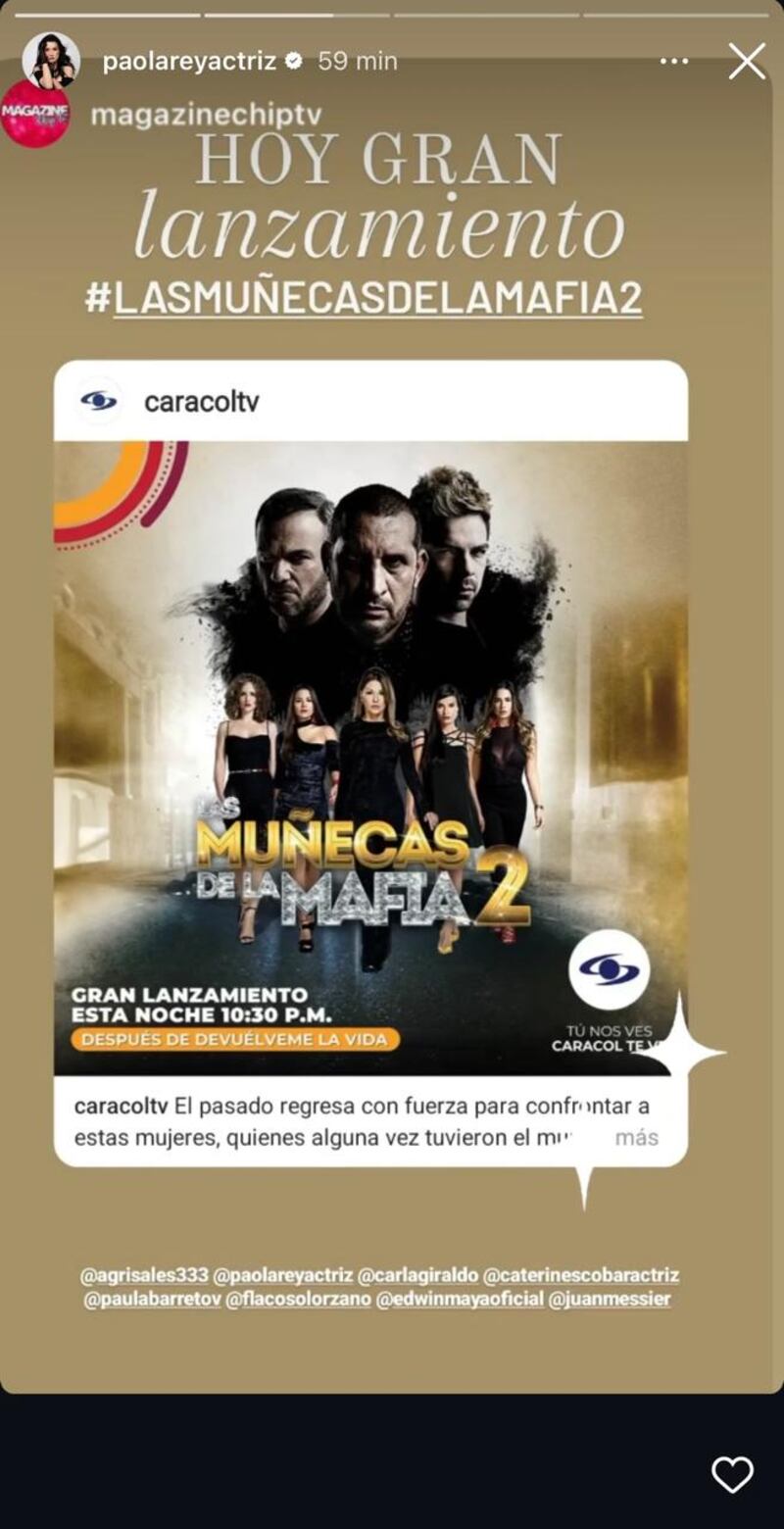 Paola Rey regresa a las pantallas de caracol televisión