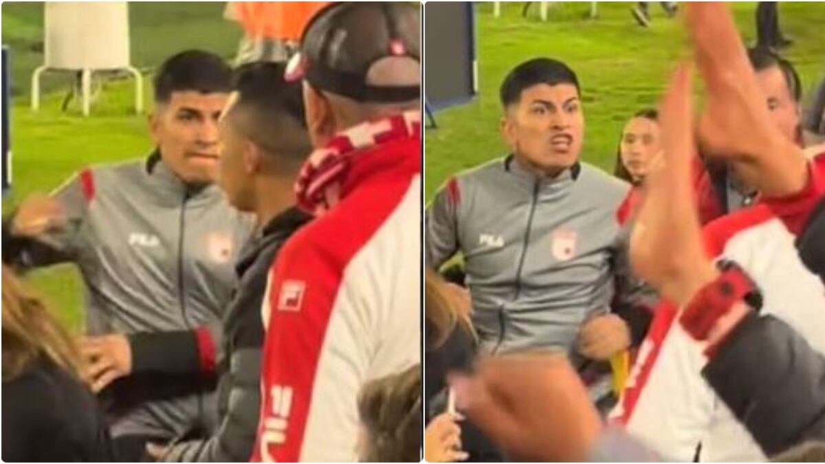 Hincha de Santa Fe atacó a traición, con tremendo puño, a otro aficionado en derrota ante Nacional