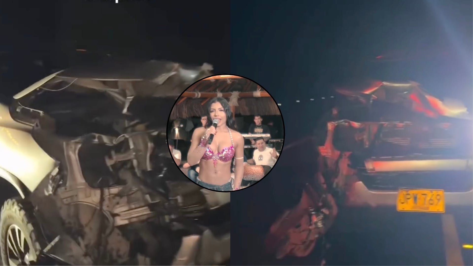 Natalia Curvelo en accidente vía al Cesar