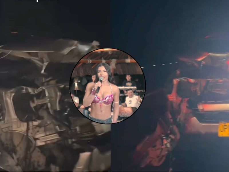 Famosa cantante vallenata sufrió grave accidente automovilístico en vía al Cesar tras salir de presentación