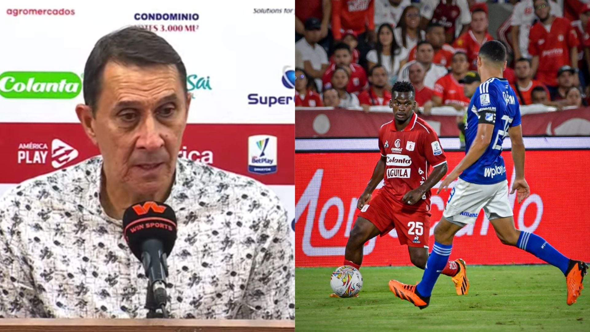 Alexandre Guimaraes habló de injusticia en el marcador del América-Millonarios.