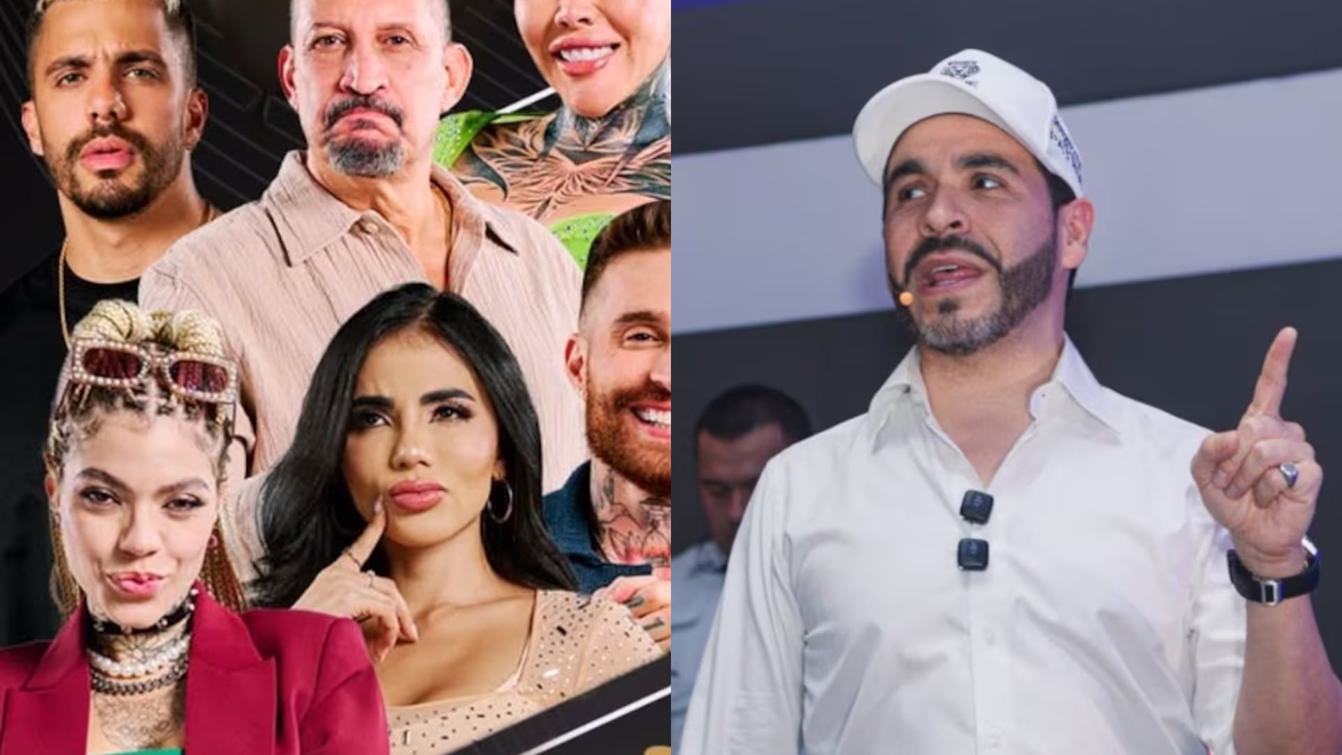 Abelardo y finalistas de La Casa de los Famosos