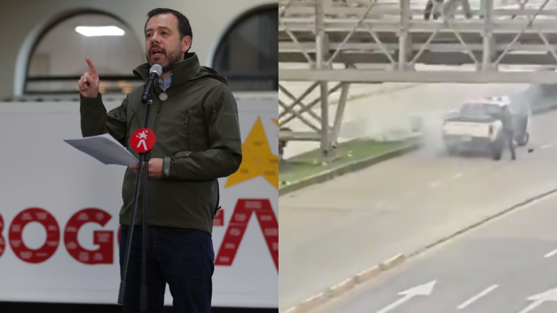 Alcalde Carlos Fernando Galán, sobre los disparos en la manifestación de la Universidad Nacional.