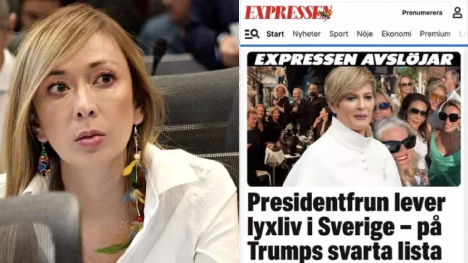 Katherine Miranda denuncia censura a diario Expressen.