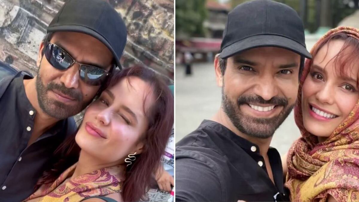 Ana Lucía Domínguez y Jorge Cárdenas en el tras cámaras de 'Pálpito'