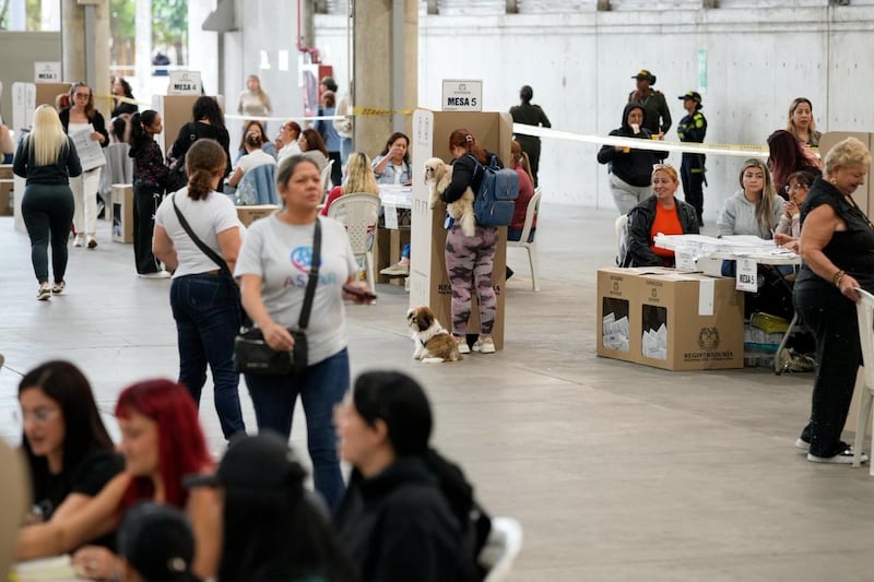 Imágenes de la jornada electoral en Antioquia: ciudadanos votando, jurados de mesa, puestos de votación y el conteo de votos al cierre de las urnas.