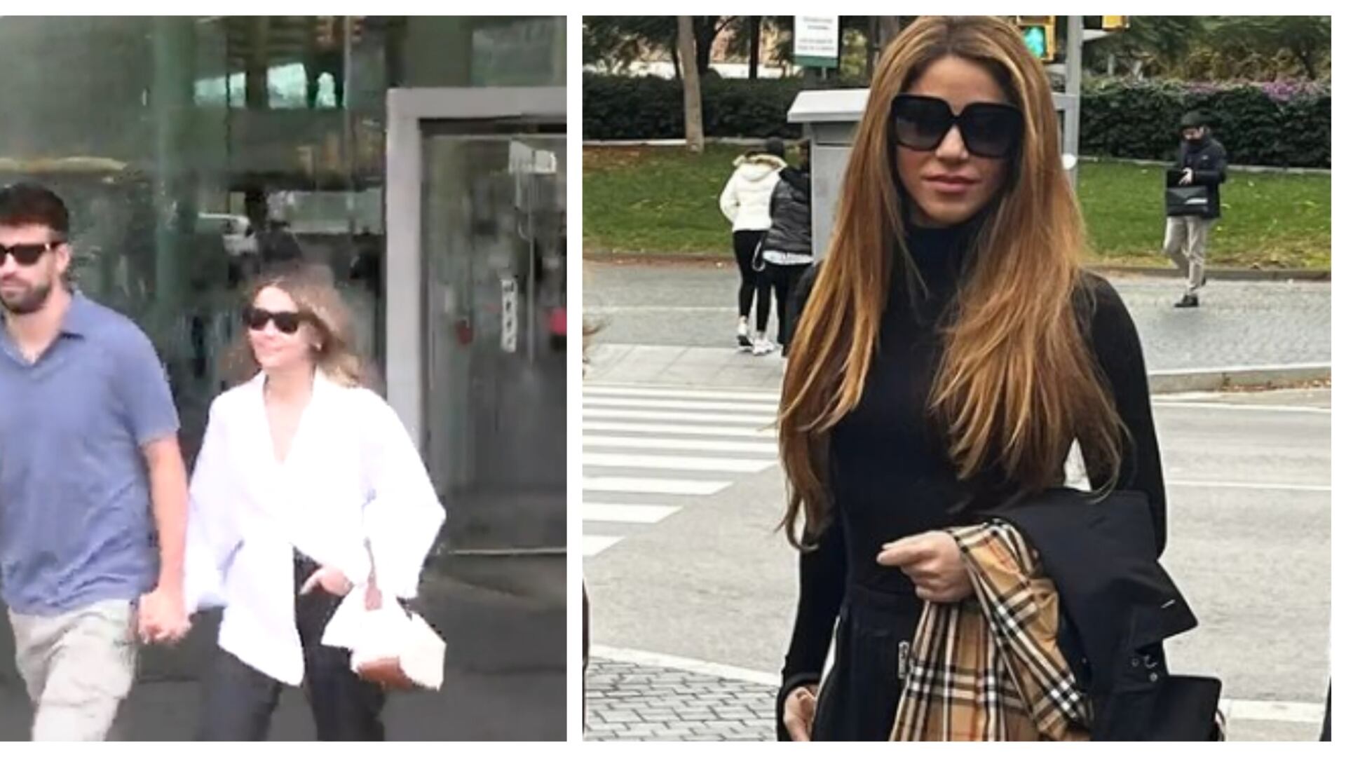 Comparan la forma de vestir entre Clara Chía y Shakira (Captura de pantalla Twitter y redes sociales)