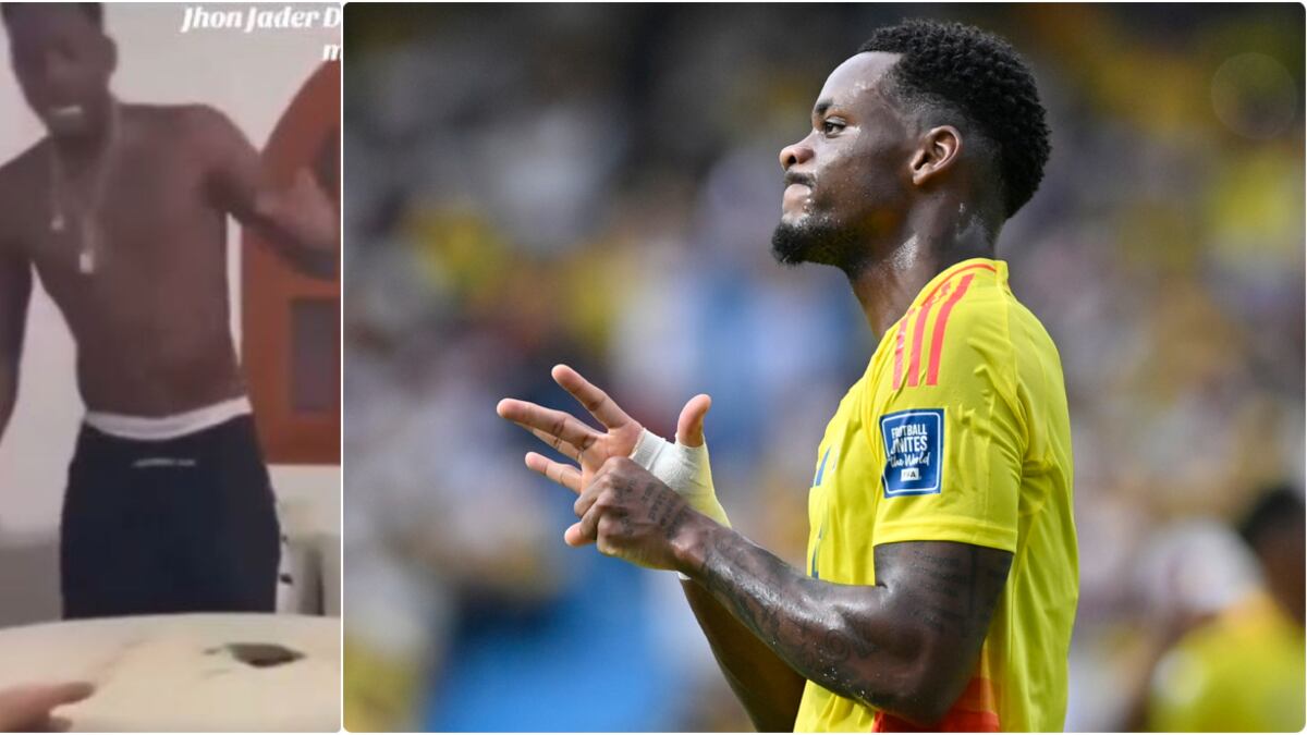 Jhon Jader Durán terminó rompiendo una mesa de un puño en un ataque de rabia