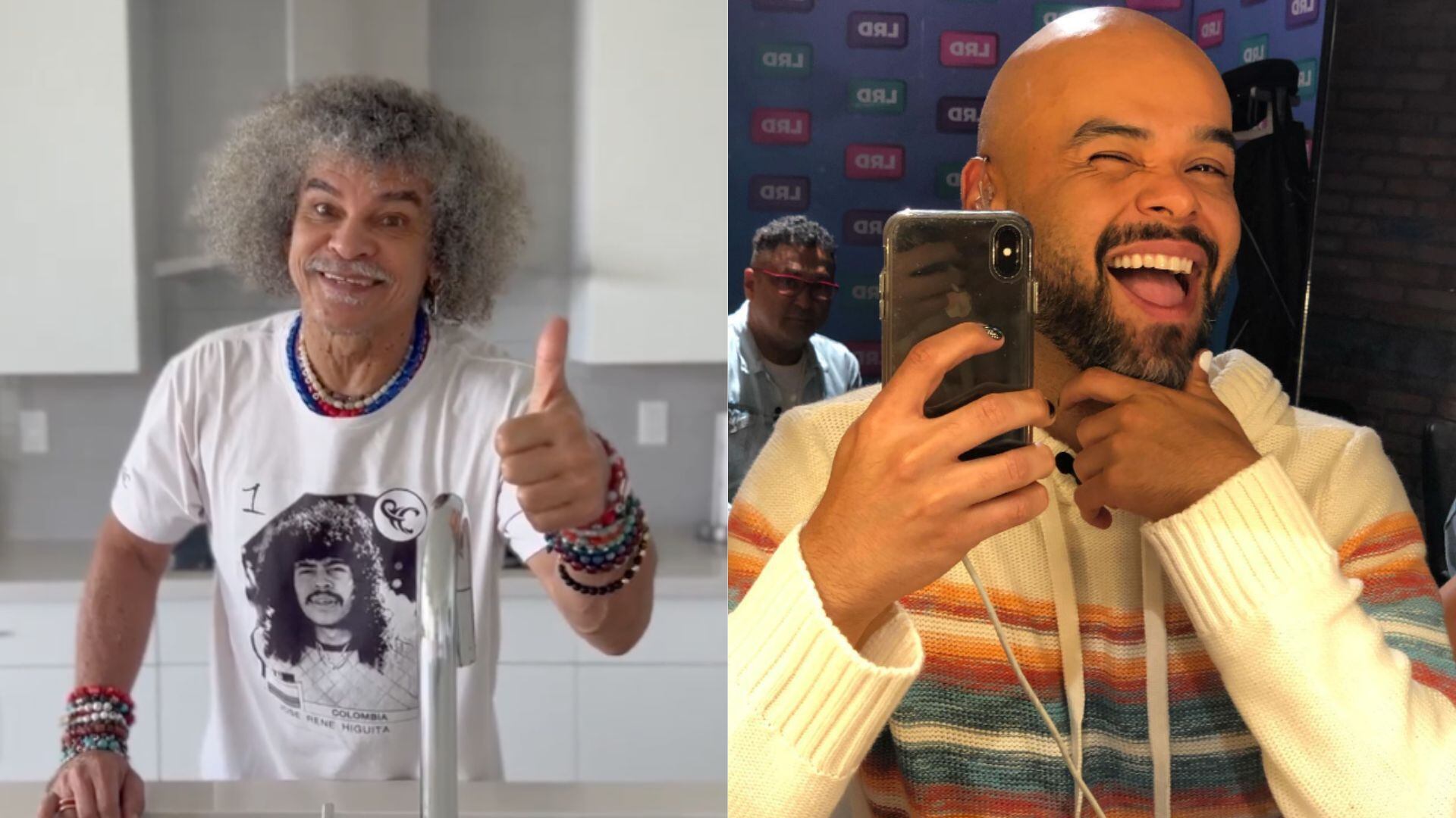 Carlos Vargas peinó al 'Pibe' y las redes estallaron.