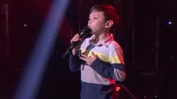 Eddy cantó 'Deja que salga la luna’ de Pedro Infante en La Voz Kids