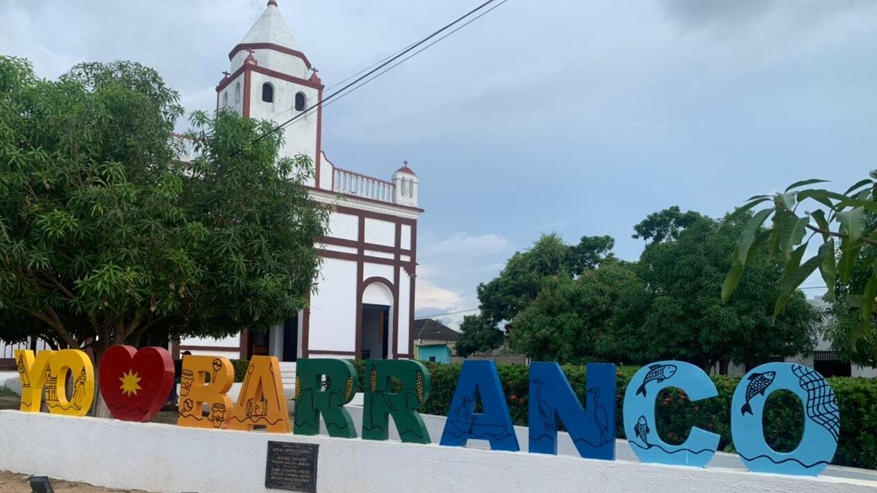 Plaza del municipio de Barranco de Loba, Bolívar.