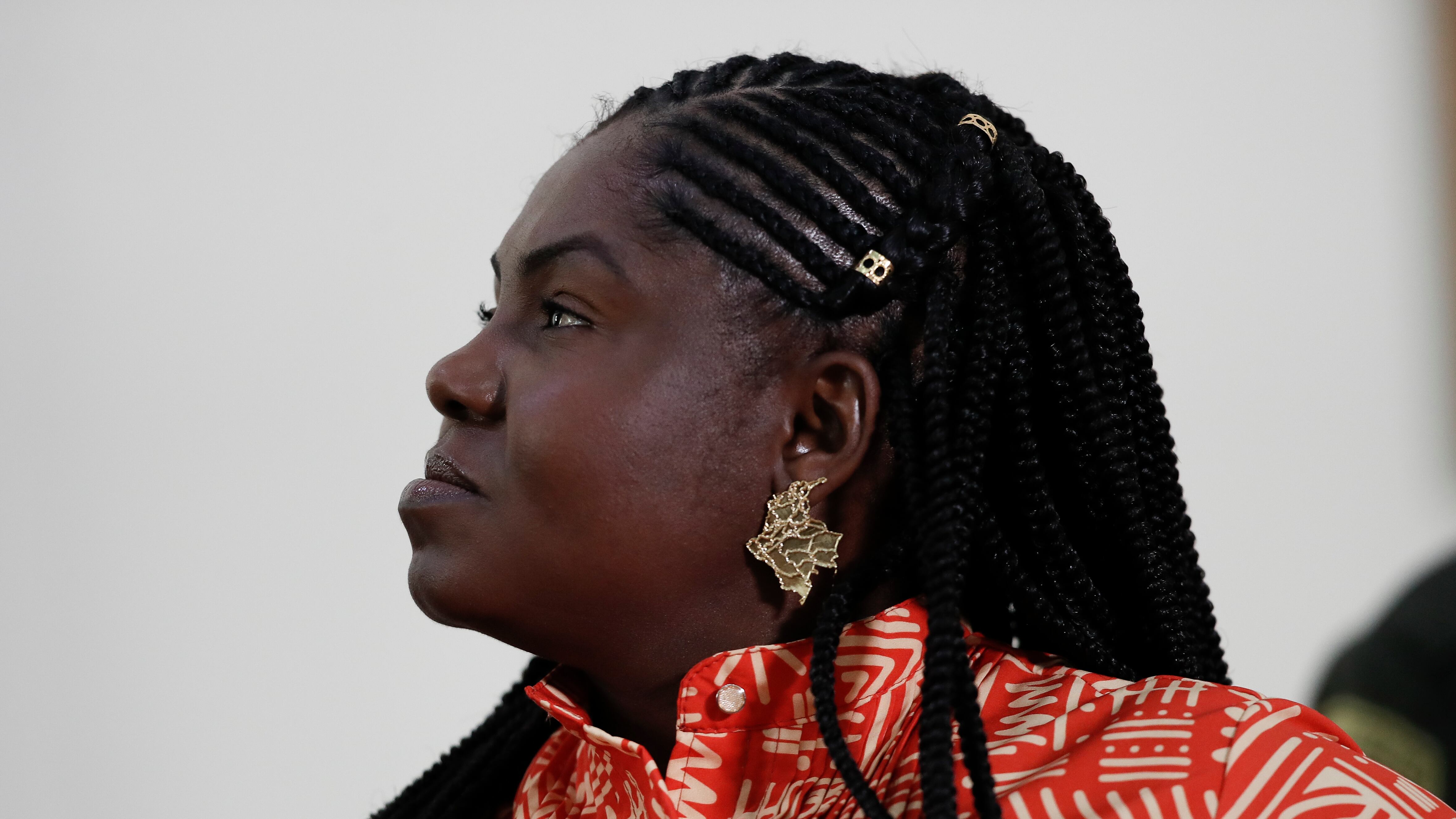 Francia Márquez Mina, vicepresidenta de Colombia, durante la radicación del proyecto de ley que crea el Ministerio de la Igualdad