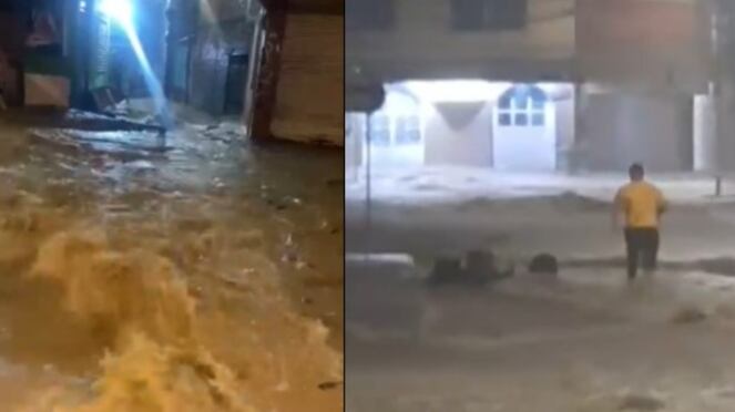 Impresionantes videos de la inundación de Mesitas del Colegio por desbordamiento de una quebrada, en Cundinamarca.