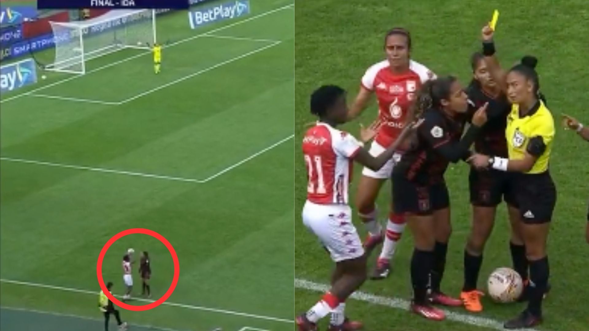 Ingrid Vidal y Kelly ibargüen tuvieron caliente cruce en la final de la Liga Femenina.