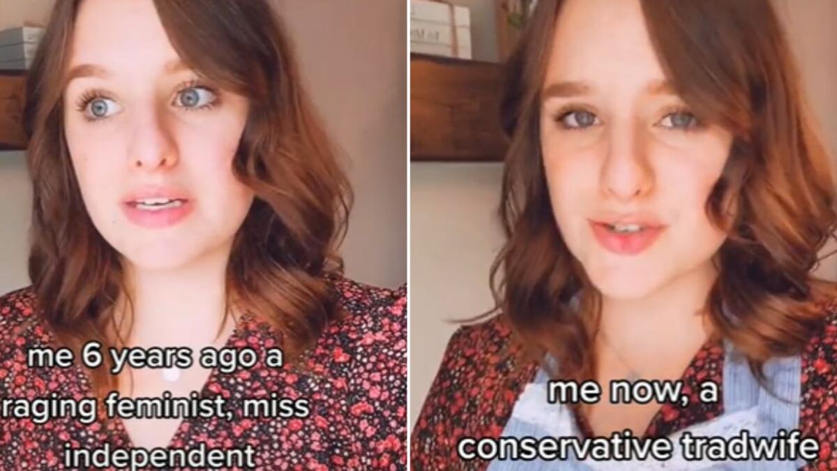 Una mujer fue criticada en la red social TikTok tras confesar que es “feminista furiosa” y ahora ama de casa