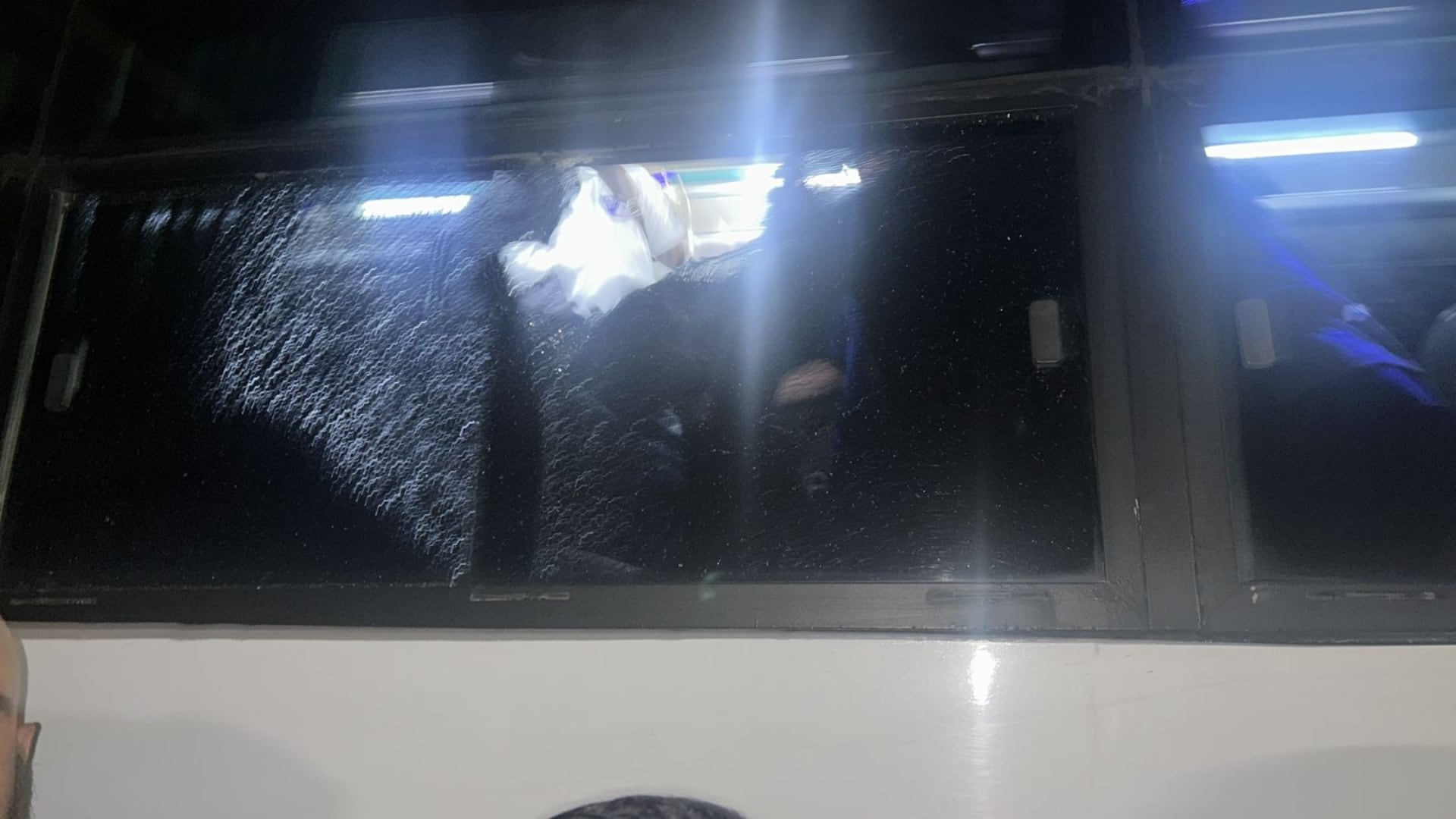 Bus apedreado de Millonarios - Foto: Redes sociales