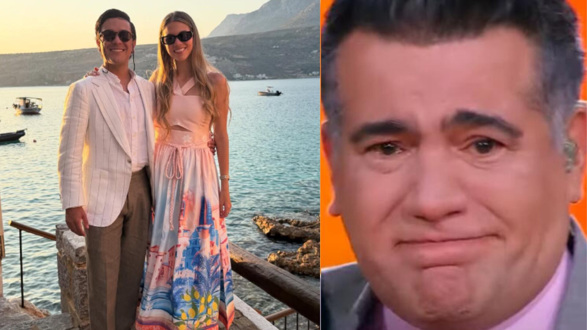 Carlos Calero llenó de amor a su hija con hermosas palabras antes de su boda