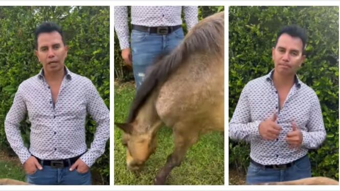 El cantante de música popular, Jhonny Rivera.