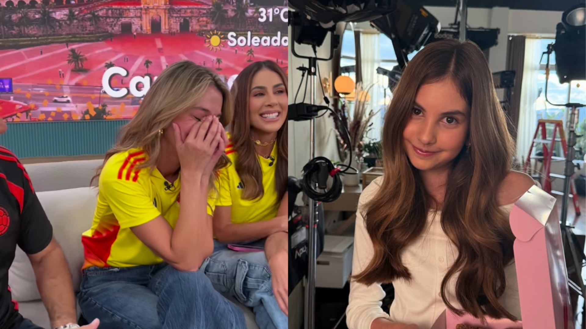 Catalina Gómez y su hija, Emilia