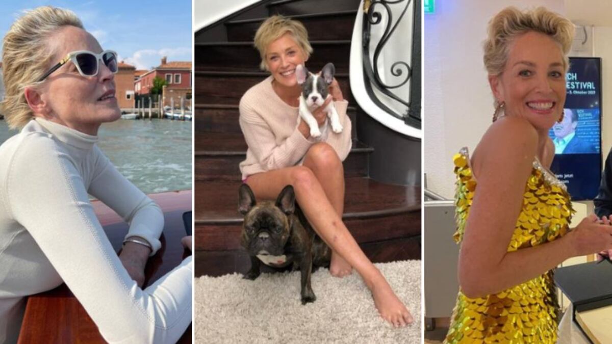 Sharon Stone prueba que se siente mejor que nunca a sus 64