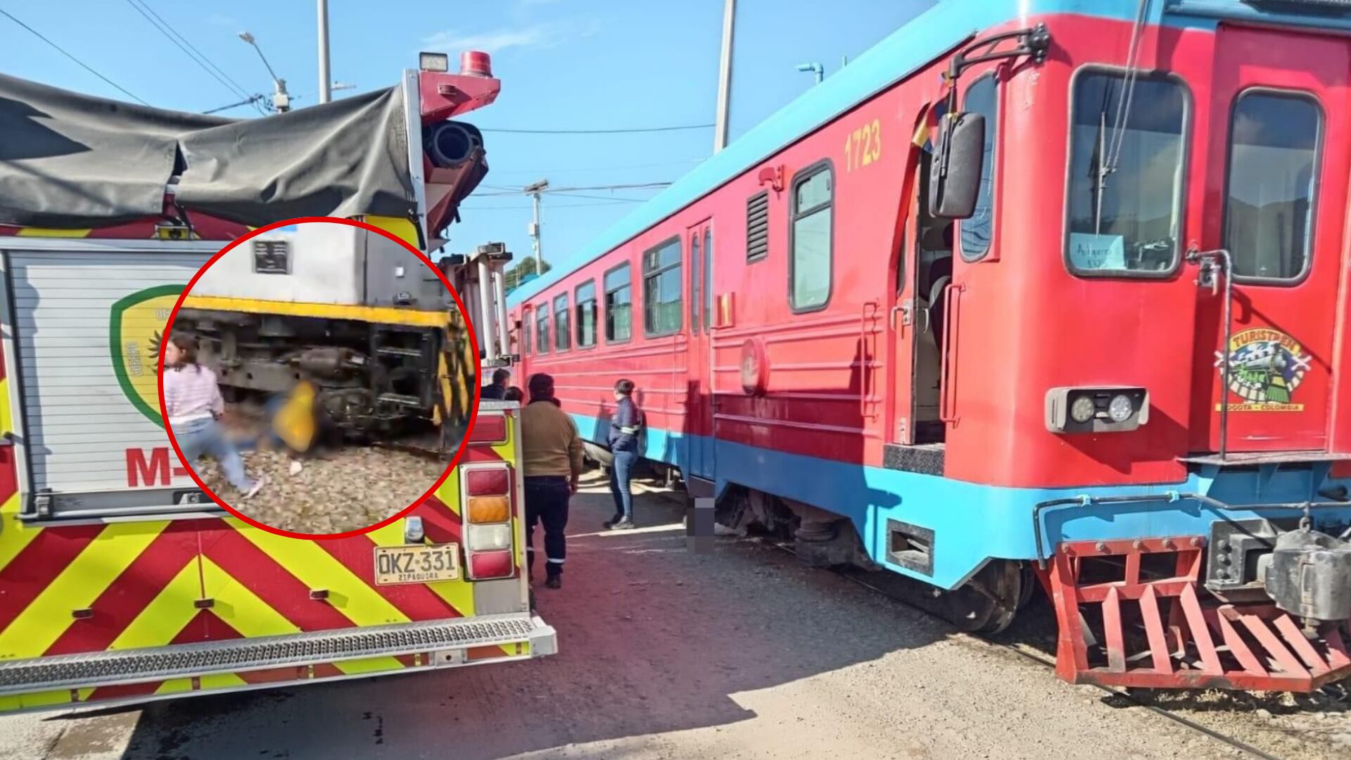 Accidente del Tren de la Sabana - Fotos: Capturas de redes sociales tomadas el 19 de octubre del 2025